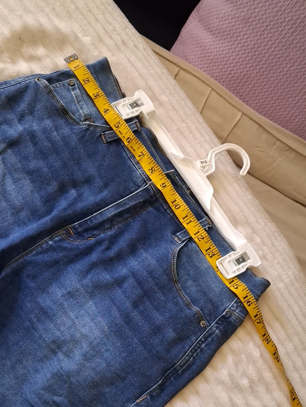 Women's Dark Blue Denim Jean Shorts - Classic Casual Style - Picture 3 of 9